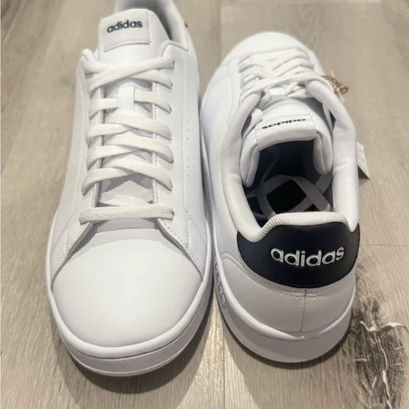 Adidas Advantage 2.0 Men's White Sneakers - Picture 3 of 5